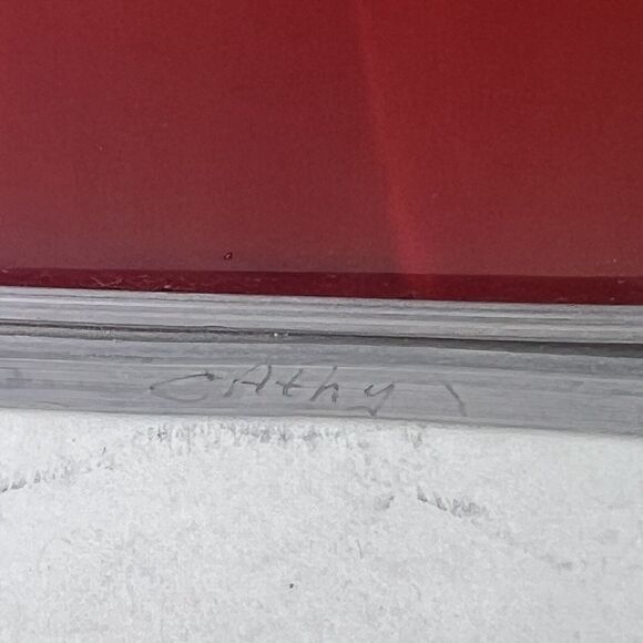 Vintage Stained Glass Angel Pair Artist Signed Cathy Holiday Christmas Religious - Picture 7 of 10